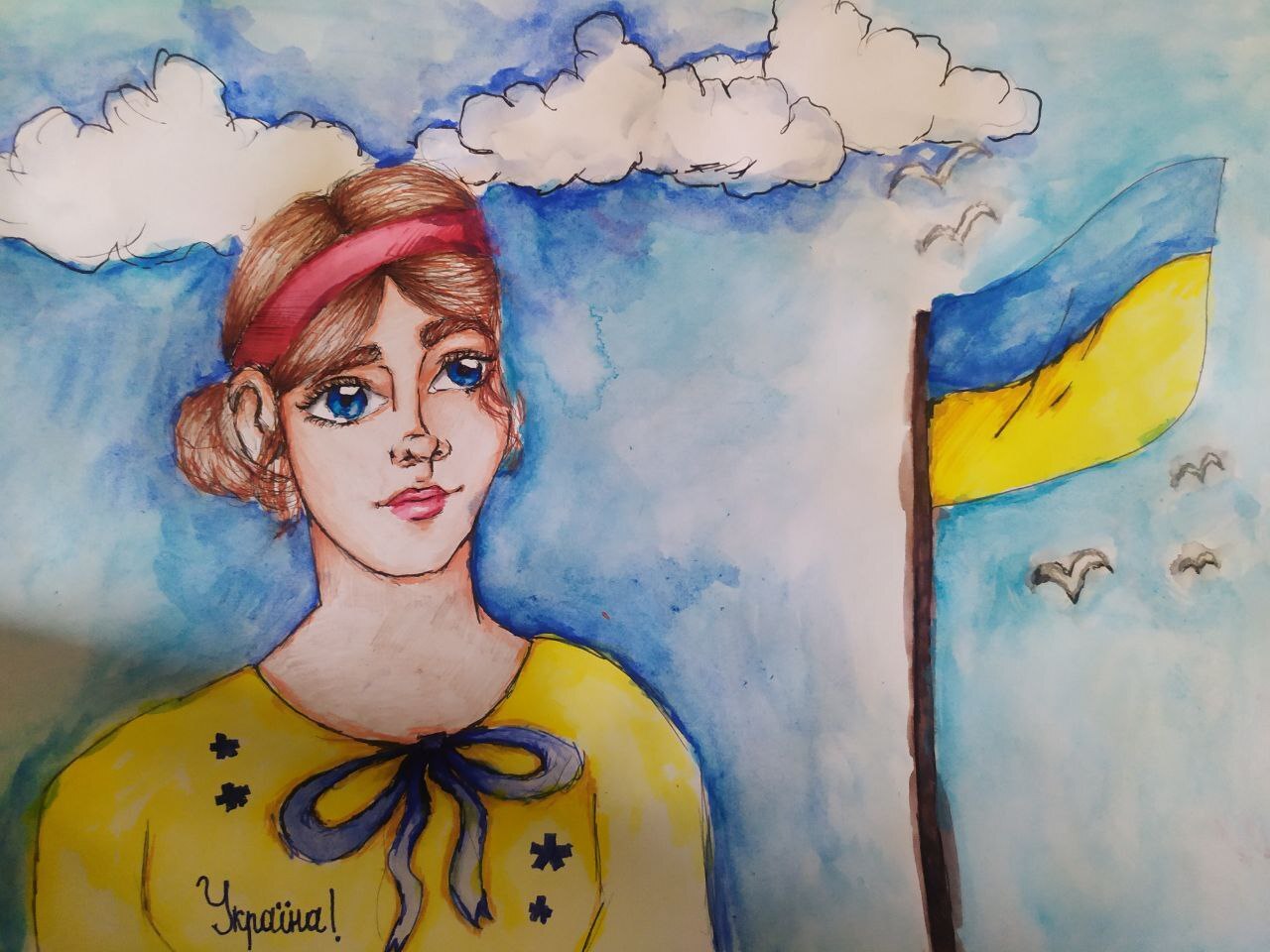 A painting from a child in Ukraine