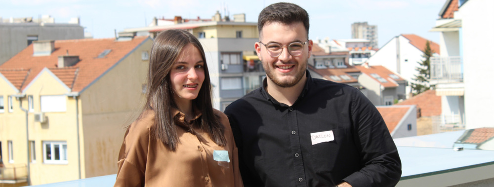 Youth volunteers at the Balkan Refugee Network convening