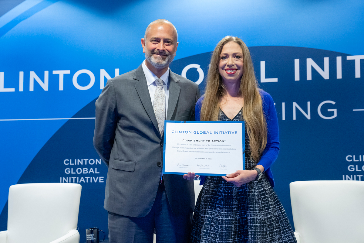 John Hecklinger and Chelsea Clinton