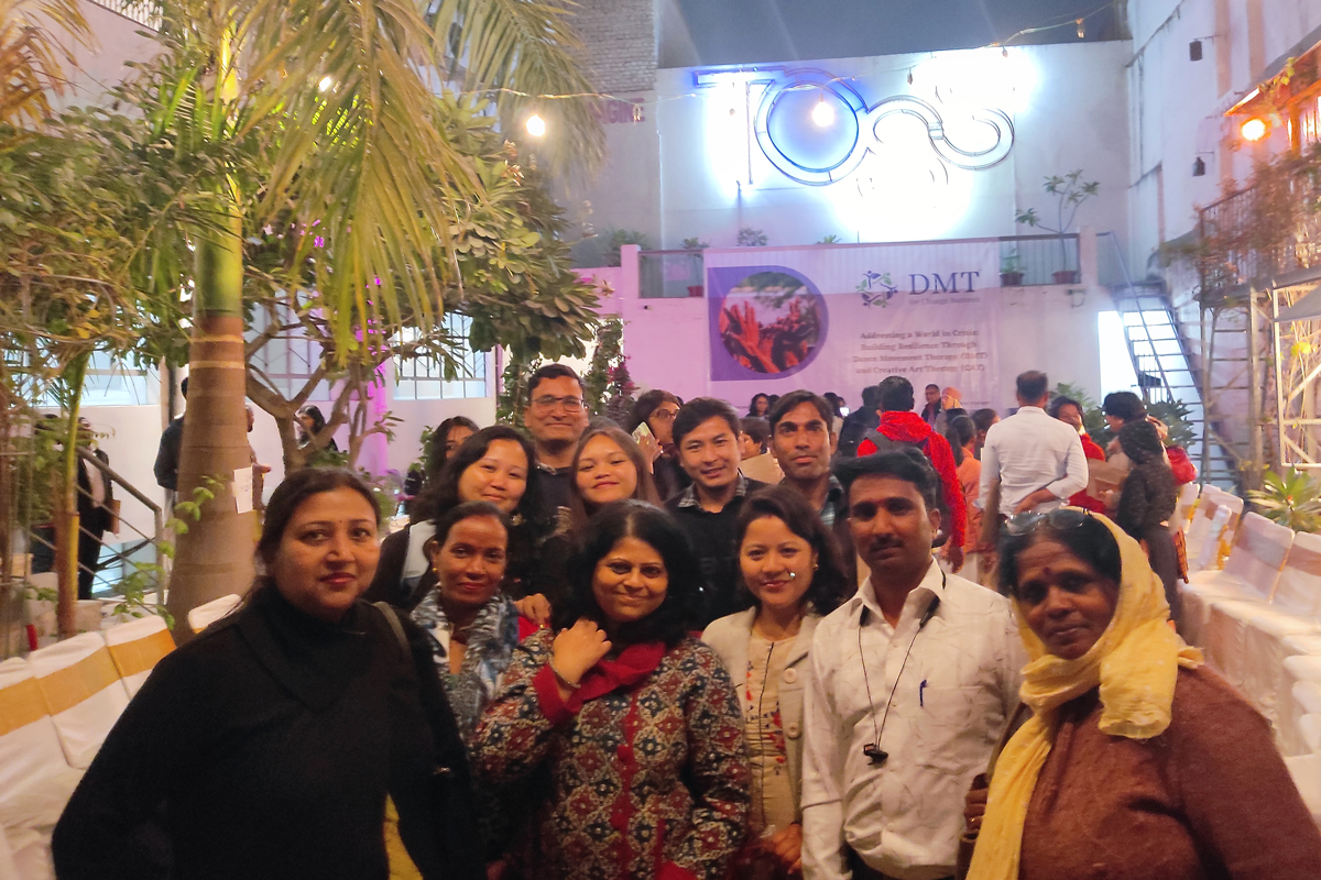 GFC's Indrani Chakraborty & other participants at the DMT summit in India. 