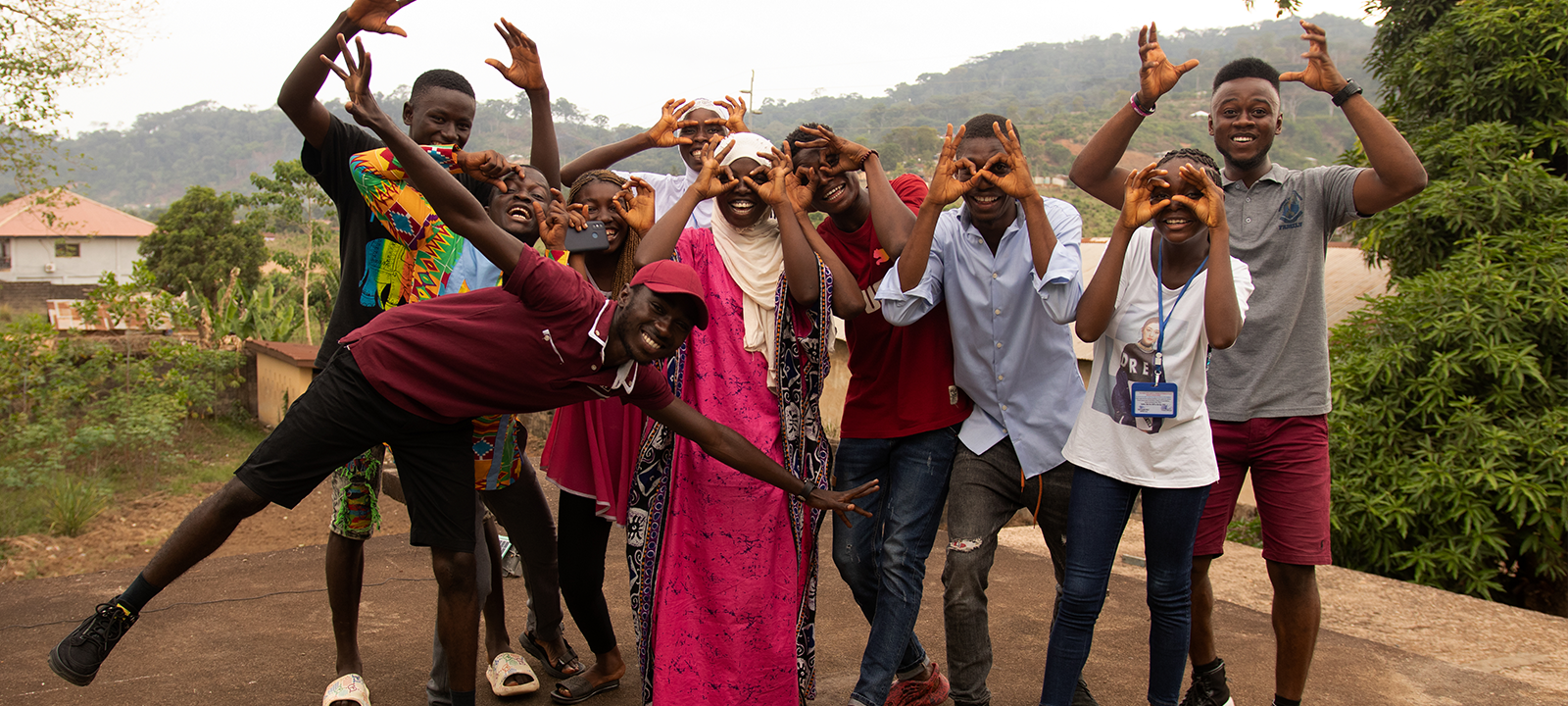 Group of young leaders from Sierra Leone.